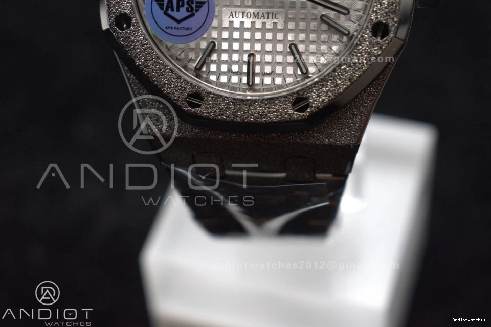 Edition 37mm Best Bracelet 15454 Super APSF Affordable 1033 SA3120 Dial Textured Oak On Frosted SS 1:1 White Royal Clone SS 0406